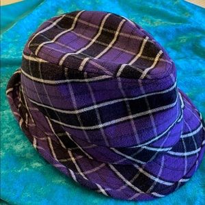 Fedora Hat Black Purple